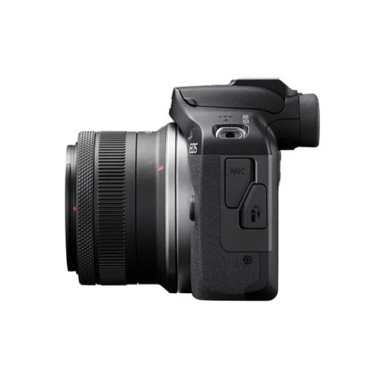 Canon EOS R100 con obiettivo RF-S 18-45mm 1:4.5-6.3 IS STM + RF-S 55-210mm 1:5-7.1 IS STM nero