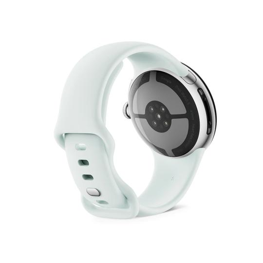 Google Pixel Watch 5 argent poli 45mm Bracelet sport brume (Wi-Fi) 64Go