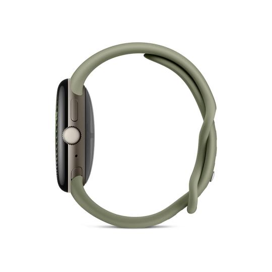 Google Pixel Watch 5 pirita satinada 45mm Correa deportiva oliva (LTE) 64GB
