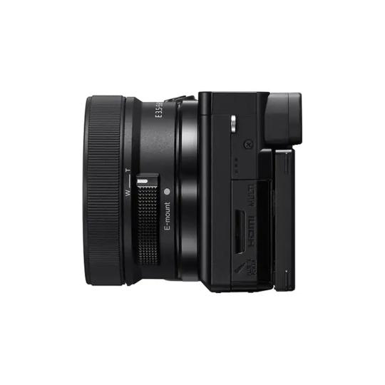 Sony Alpha 6100 schwarz mit Objektiv 16-50mm 1:3.5-5.6 E PZ OSS II schwarz