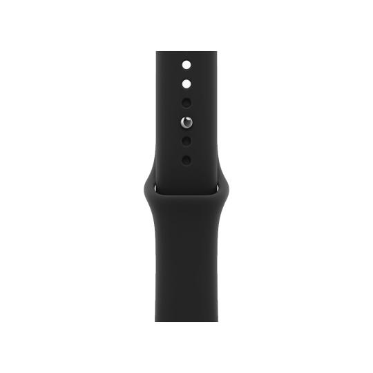 Apple Watch Series 12 GPS + Cellular 42mm Aluminium noir Bracelet sport noir S/M 64Go