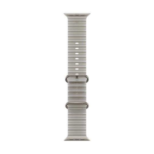 Apple Watch Ultra 4 GPS + Cellular 49mm Titan natur Ocean Armband halbtransparentes grau 64GB