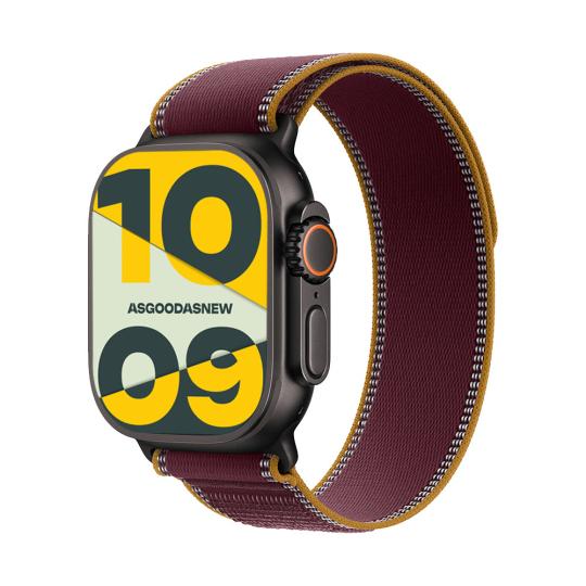 Apple Watch Ultra 4 GPS + Cellular 49mm titanio nero Trail loop borgogna M/L 64GB