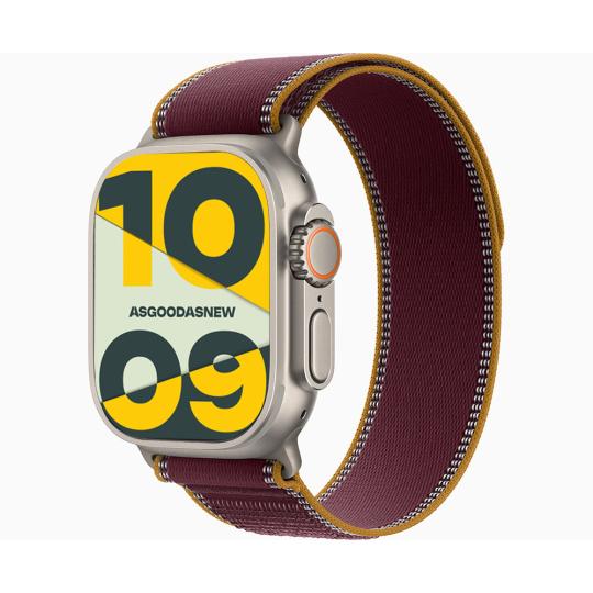 Apple Watch Ultra 4 GPS + Cellular 49mm titanio natural Correa loop trail burdeos M/L 64GB