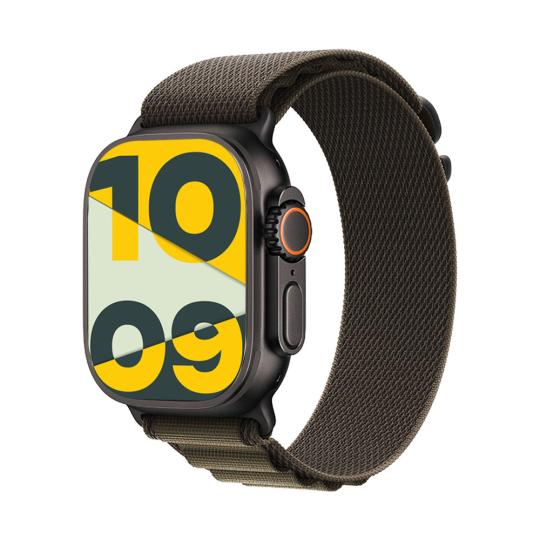 Apple Watch Ultra 4 GPS + Cellular 49mm Titan schwarz Alpine Loop dunkeloliv L 64GB