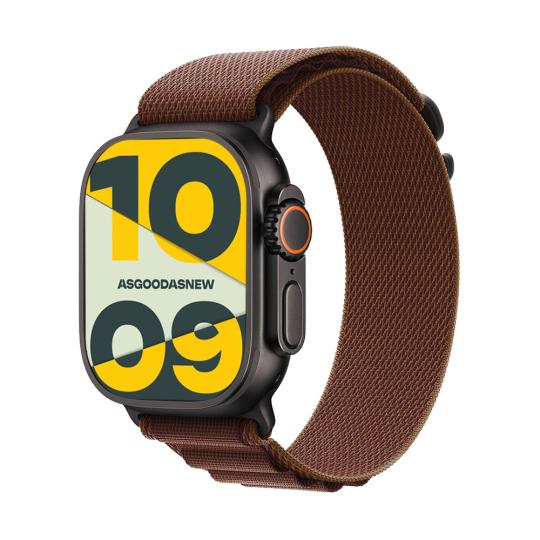 Apple Watch Ultra 4 GPS + Cellular 49mm Titan schwarz Alpine Loop burgunder M 64GB