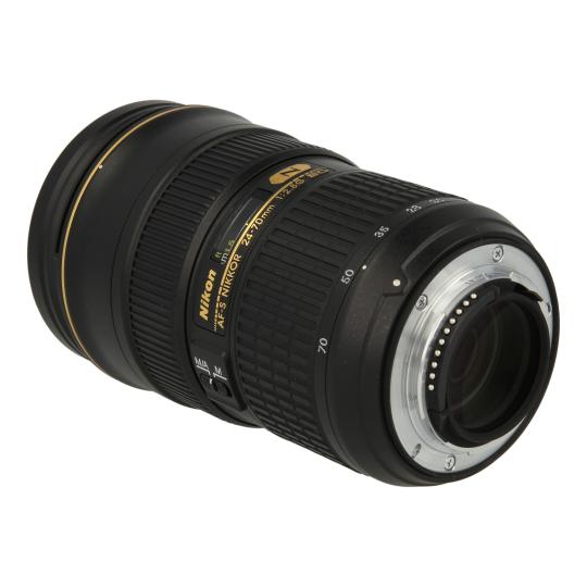 Nikon Nikkor 24-70mm F2.8 SWM AF-S MA G ED objetivo negro