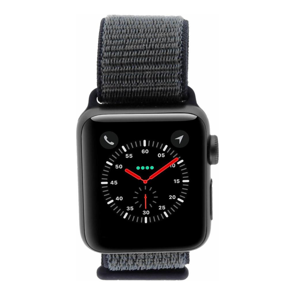Apple Watch Series 3 Aluminiumgehäuse spacegrey 38mm mit Nike+ Sport