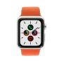 Apple Watch Sport (Gen. 1) 38mm Aluminiumgehäuse Silber mit Sportarmband Orange Aluminium Silber
