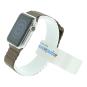 Apple Watch (Gen. 1) 42mm Edelstahlgehäuse Silber mit Lederarmband mit Schlaufe Braun Edelstahl Silber