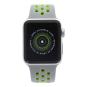 Apple Watch Series 2 Aluminiumgehäuse silber 38mm mit Nike+ Sportarmband silber/volt aluminium silber gut