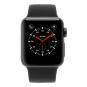Apple Watch Series 3 alloggiamento in alluminiogrigio siderale 38mm con Cinturino sport nero (GPS) alluminio grigio siderale