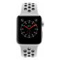 Apple Watch Series 3 Aluminiumgehäuse silber 42mm mit Nike Sportarmband pure platinum / schwarz (GPS) aluminium silber