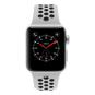 Apple Watch Series 3 Aluminiumgehäuse silber 38mm mit Nike Sportarmband pure platinum / schwarz (GPS) aluminium silber