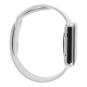Apple Watch Series 1 Edelstahlgehäuse silber 42mm mit Sportarmband weiss edelstahl weiss