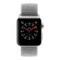 Apple Watch Series 3 Aluminiumgehäuse silber 38mm mit Sport Loop muschelweiss (GPS + Cellular) aluminium silber