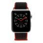Apple Watch Series 3 alloggiamento in alluminioargento 42mm con Nike+ Sport Loop nero / rosso (GPS + Cellular) Alluminio Argento