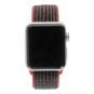 Apple Watch Series 3 alloggiamento in alluminioargento 38mm con Nike+ Sport Loop nero / rosso  (GPS + Cellular) Alluminio Argento