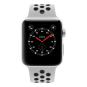 Apple Watch Series 3 Nike+ GPS + Cellular 42mm aluminium argent bracelet sport noir 