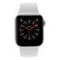Apple Watch Series 4 Aluminiumgehäuse silber 44mm mit Sportarmband weiss (GPS + Cellular) aluminium silber