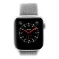 Apple Watch Series 4 aluminio plateado 44mm con pulsera deportiva Loop gris shell (GPS + Cellular) aluminio plateado