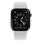 Apple Watch Series 4 Edelstahlgehäuse silber 44mm mit Sportarmband wei√ü (GPS + Cellular) edelstahl silber