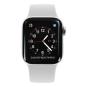 Apple Watch Series 4 cassa in acciaio inossidabile argento 40mm cinturino Sport bianco (GPS+Cellular)