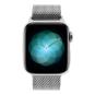 Apple Watch Series 4 Edelstahlgehäuse silber 40mm mit Milanaise-Armband silber (GPS+Cellular) edelstahl silber
