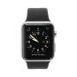 Apple Watch Series 2 Aluminiumgehäuse silber 42mm mit Sportarmband schwarz aluminium silber