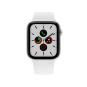 Apple Watch Series 5 Aluminiumgehäuse silber 44mm mit Sportarmband weiß (GPS) silber