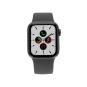 Apple Watch Series 5 Aluminiumgehäuse grau 40mm mit Sportarmband schwarz (GPS+Cellular)