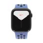 Apple Watch Series 5 Nike+ Aluminiumgehäuse grau 44 mm mit Sport Loop royal pulse/lava glow (GPS + Cellular) grau