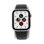 Apple Watch Series 5 Aluminiumgehäuse silber 44 mm Sportarmband schwarz (GPS + Cellular)