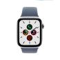 Apple Watch Series 5 Edelstahlgehäuse silber 44mm mit Sportarmband alaska blau (GPS + Cellular) silber