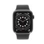 Apple Watch Series 6 GPS + Cellular 44mm aluminium gris bracelet sport noir  très bon