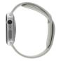 Apple Watch Series 5 Aluminiumgehäuse silber 40mm mit Sportarmband steingrau (GPS) silber
