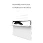 Flip Cover für Apple iPad Pro 2020 12,9" -ID17983 grau/durchsichtig