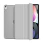 Flip Cover für Apple iPad Air (4./5. Gen.) -ID17986 grau/durchsichtig
