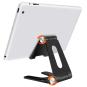 Verstellbarer Aluminium Handy / Tablet Ständer Faltbar -ID18205 schwarz