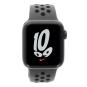 Apple Watch SE Nike GPS + Cellular 44mm aluminium gris bracelet sport noir 