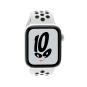 Apple Watch SE Nike GPS + Cellular 44mm aluminium argent bracelet sport platine/noir