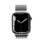 Apple Watch Series 7 Edelstahlgehäuse silber 41mm mit Milanaise-Armband silber (GPS + Cellular) silber