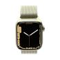 Apple Watch Series 7 Edelstahlgehäuse gold 45mm mit Milanaise-Armband gold (GPS + Cellular) gold sehr gut