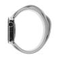 Apple Watch Series 6 Edelstahlgehäuse silber 44 mm mit Sportarmband weiß (GPS + Cellular) weiß