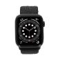 Apple Watch Series 6 Aluminiumgehäuse space grau 44 mm mit Sport Loop schwarz (GPS + Cellular) space grau