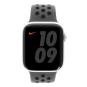 Apple Watch Series 6 Nike Aluminiumgehäuse silber 44mm mit Sportarmband anthrazit/schwarz (GPS + Cellular) silber