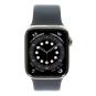 Apple Watch Series 6 GPS + Cellular 44mm acier inoxydable or bracelet sport marine foncé