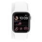Apple Watch SE 2 GPS 40mm aluminio plateado correa deportiva blanco