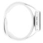 Apple Watch SE 2 GPS 40mm aluminium argent bracelet sport blanc
