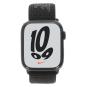 Apple Watch Series 7 Nike Caja de aluminio medianoche 45mm con Correa deportiva negro/hyper grape (GPS + Celular)